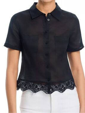 Frame The Embroidered Seaside Shirt NWT. Size Medium